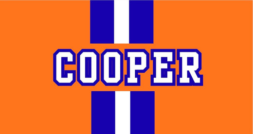 Varsity Stripes with Shadow Font