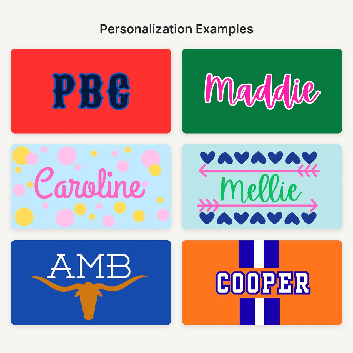 Zig Rigs trunk personalization examples
